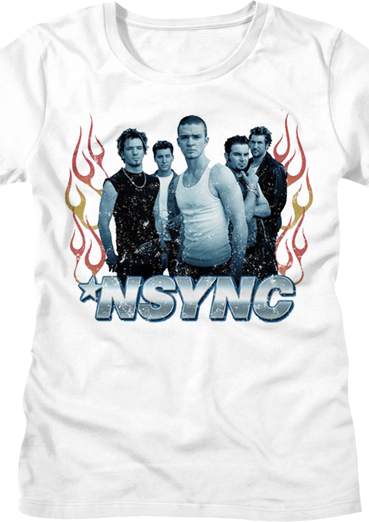 Womens Flames NSYNC Shirt - main product image
