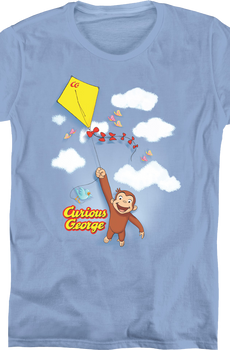 Womens Fly a Kite Curious George Shirt