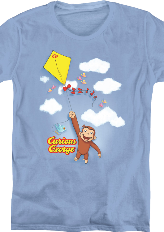 Womens Fly a Kite Curious George Shirt - main product image