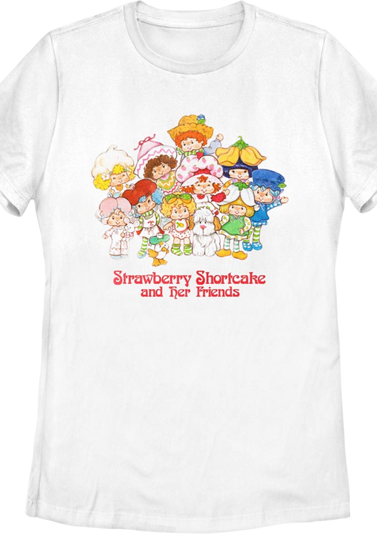 Womens Friends Strawberry Shortcake Shirt - main product image