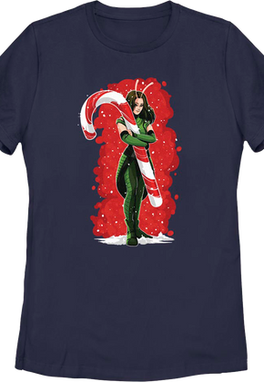 Womens Mantis Candy Cane Guardians Of The Galaxy Marvel Comics Shirt