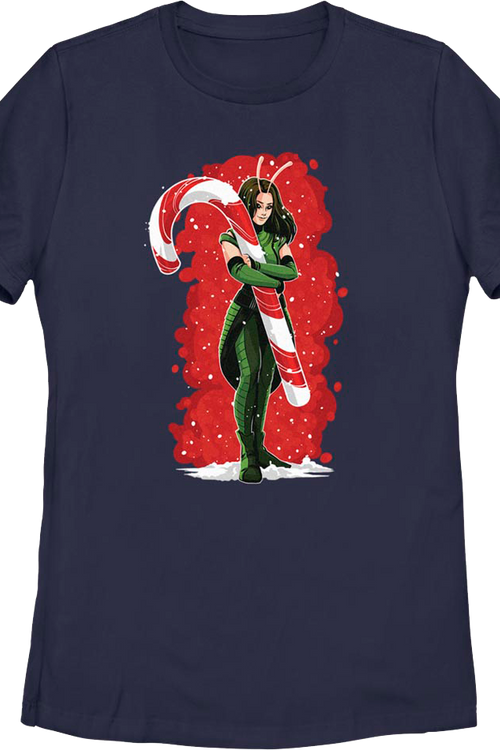 Womens Mantis Candy Cane Guardians Of The Galaxy Marvel Comics Shirtmain product image