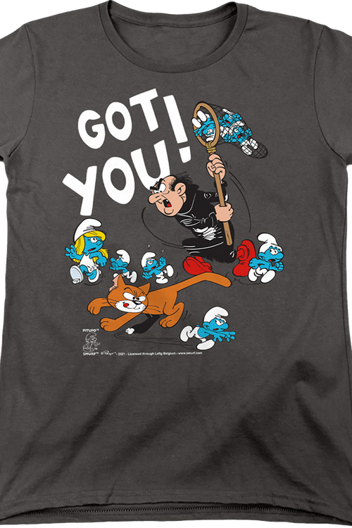 Womens Gargamel and Azrael Got You Smurfs Shirtmain product image