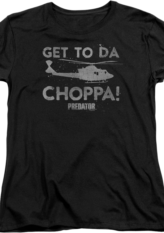Womens Get To Da Choppa Predator Shirt - main product image