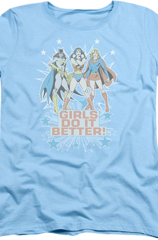 Womens Girls Do It Better DC Comics Shirt