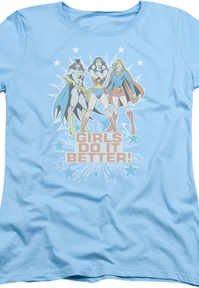 Womens Girls Do It Better DC Comics Shirt