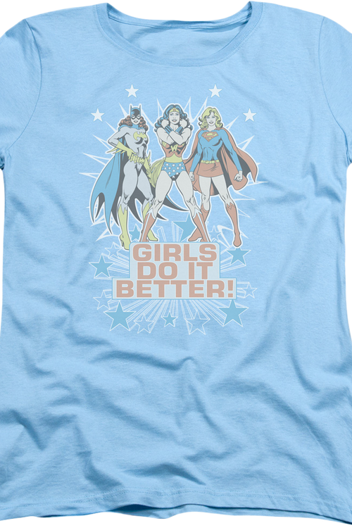 Womens Girls Do It Better DC Comics Shirt - main product image