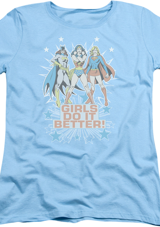 Womens Girls Do It Better DC Comics Shirt - main product image