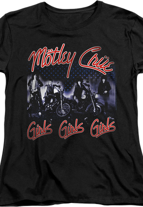 Womens Girls Girls Girls Motley Crue Shirt