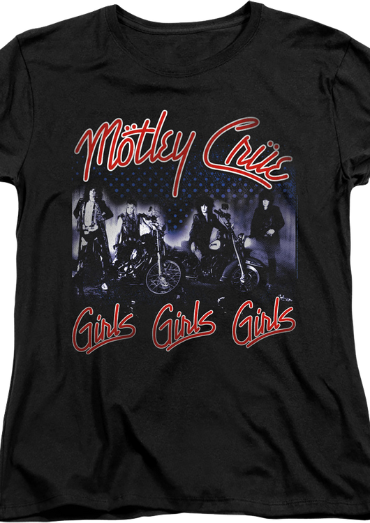 Womens Girls Girls Girls Motley Crue Shirt - main product image