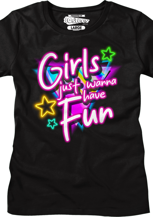 Womens Girls Just Wanna Have Fun Shirt - main product image