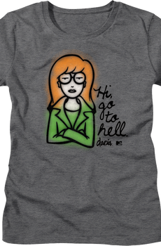 Womens Go To Hell Daria Shirt