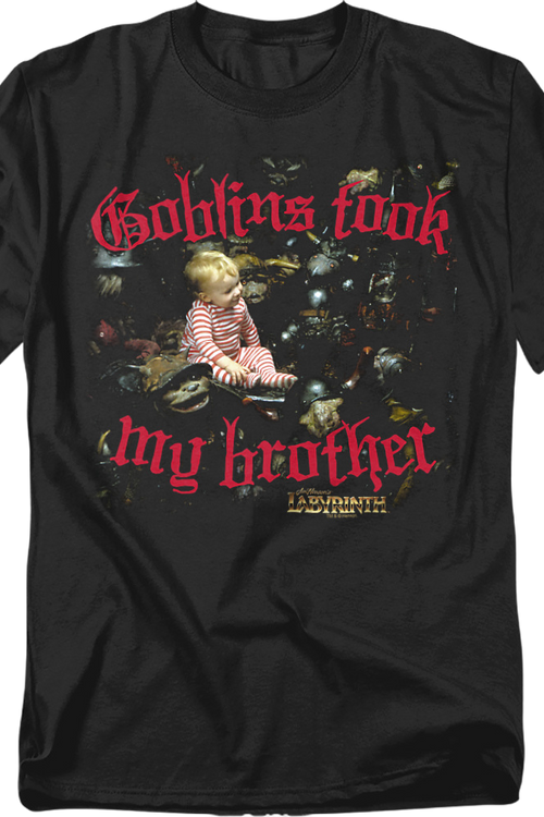 Womens Goblins Took My Brother Labyrinth Shirtmain product image