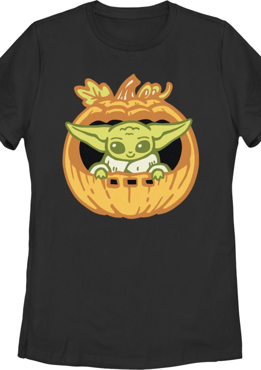 Womens Grogu Pumpkin Mandalorian Star Wars Shirt - main product image