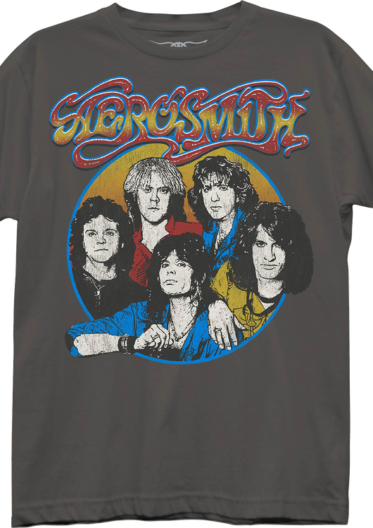 Womens Group Photo Aerosmith Shirt - main product image