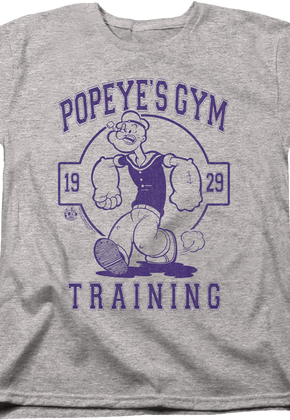 Womens Gym Training Popeye Shirt