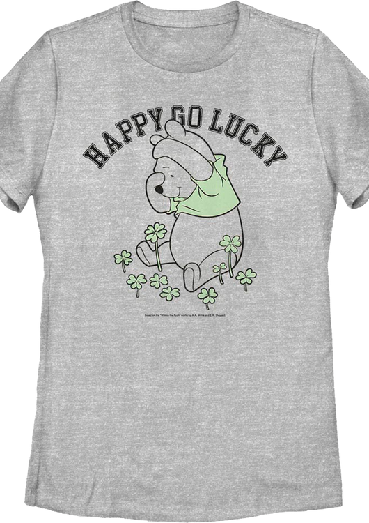 Womens Happy Go Lucky Winnie The Pooh Shirt - main product image