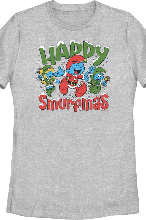 Womens Happy Smurfmas Smurfs Shirtmain product image