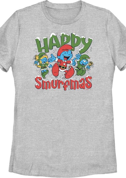 Womens Happy Smurfmas Smurfs Shirt - main product image