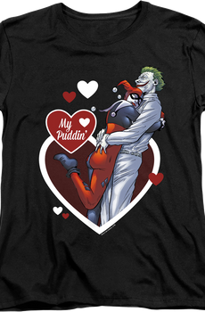 Womens Harley Quinn And The Joker My Puddin' DC Comics Shirt