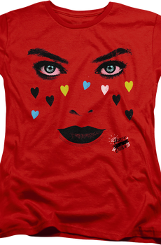 Womens Harley Quinn Face Birds Of Prey Shirt