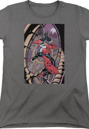 Womens Harley Quinn Roller Coaster Of Love DC Comics Shirt