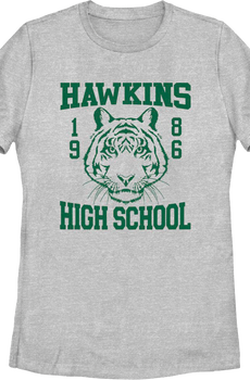 Womens Hawkins High School Tigers 1986 Stranger Things Shirt