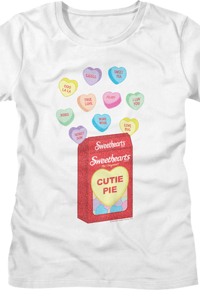 Womens Heart-Shaped Candy Sweethearts Shirt