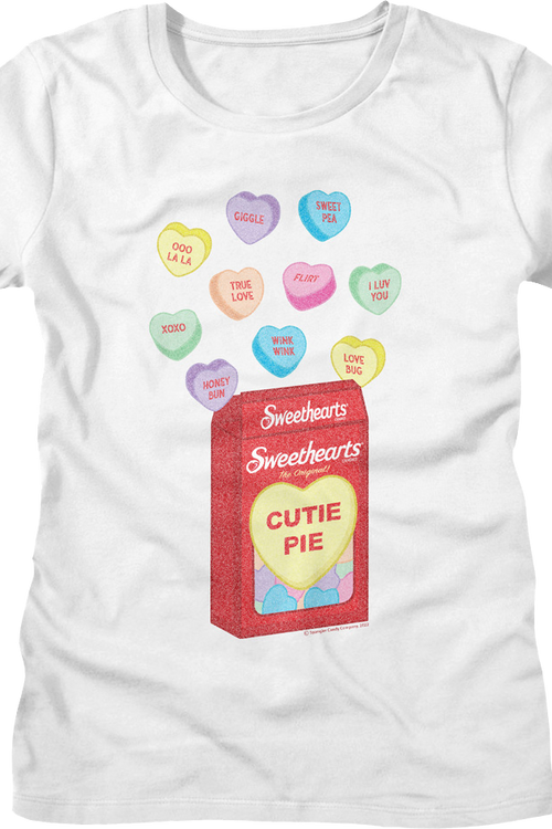 Womens Heart-Shaped Candy Sweethearts Shirtmain product image
