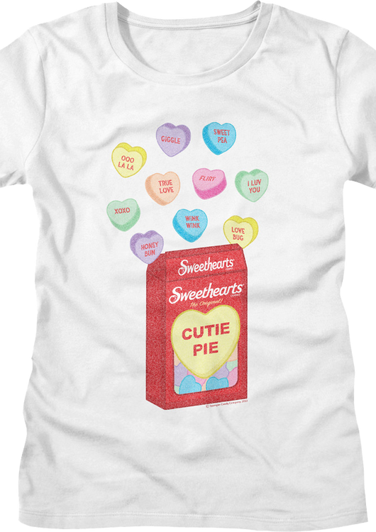 Womens Heart-Shaped Candy Sweethearts Shirt - main product image