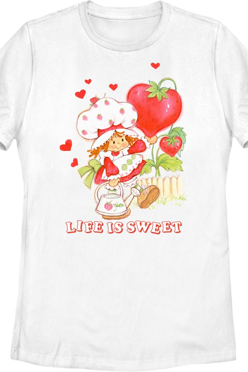 Womens Hearts Life Is Sweet Strawberry Shortcake Shirtmain product image