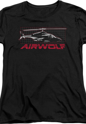 Womens Helicopter Airwolf Shirt