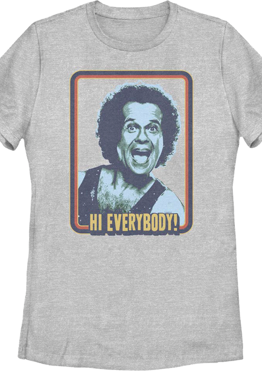 Womens Hi Everybody Richard Simmons Shirt - main product image