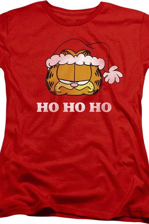 Womens Ho Ho Ho Garfield Christmas Shirtmain product image