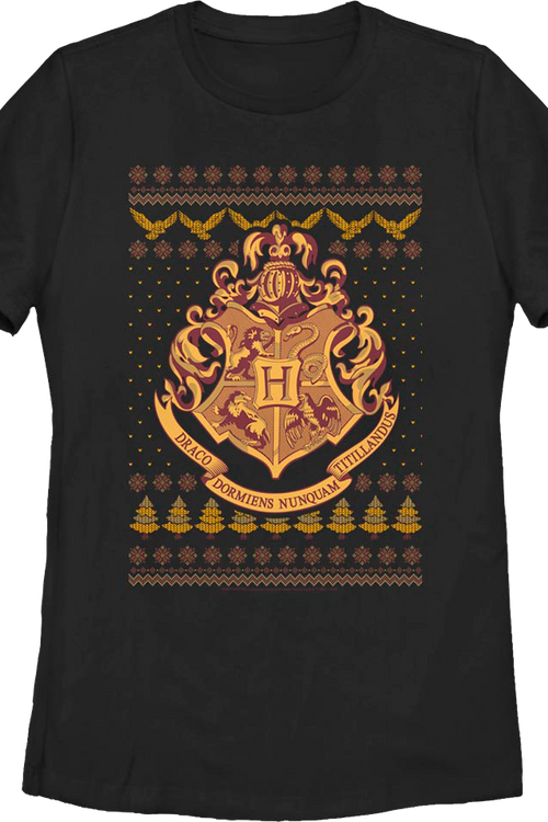 Womens Hogwarts Faux Ugly Christmas Sweater Harry Potter Shirtmain product image