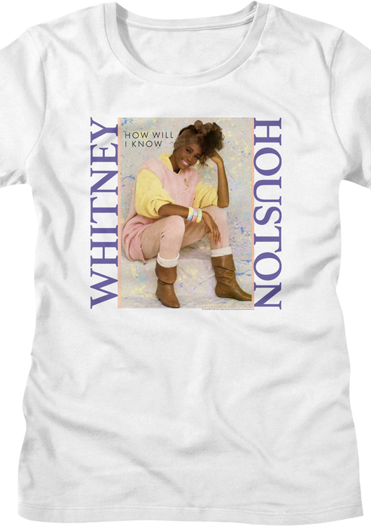Womens How Will I Know Single Cover Whitney Houston Shirt - main product image