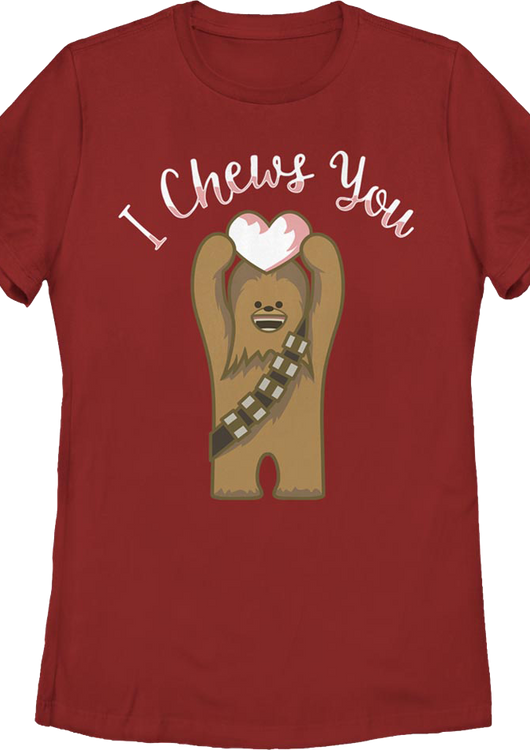Womens I Chews You Valentine's Day Star Wars Shirt - main product image