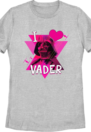 Womens I Love Darth Vader Star Wars Shirt