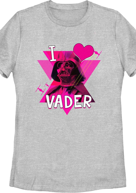 Womens I Love Darth Vader Star Wars Shirt - main product image
