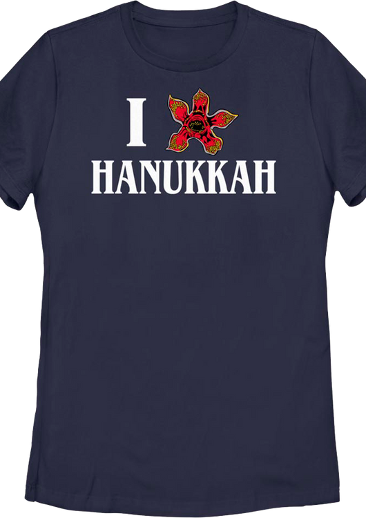 Womens I Love Hanukkah Stranger Things Shirt - main product image