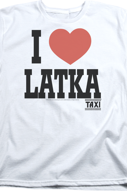 Womens I Love Latka Taxi Shirt - main product image