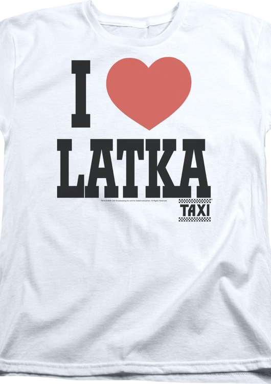 Womens I Love Latka Taxi Shirt - main product image