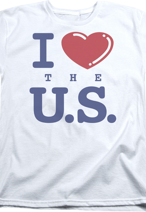 Womens I Love The U.S. Shirt