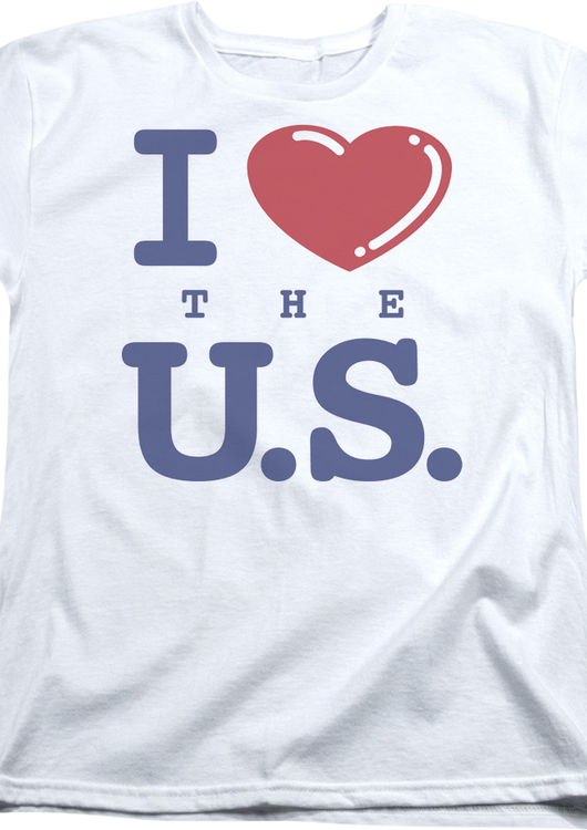 Womens I Love The U.S. Shirt - main product image