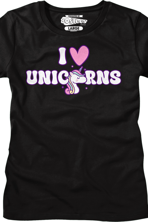 Womens I Love Unicorns Shirtmain product image