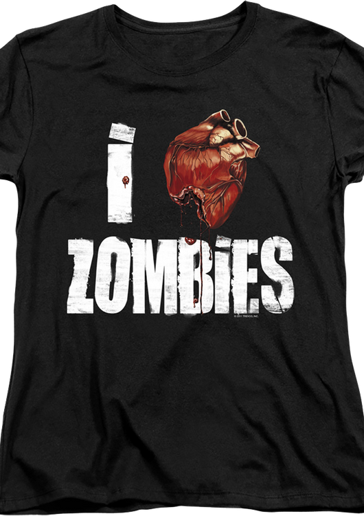 Womens I Love Zombies Shirt - main product image