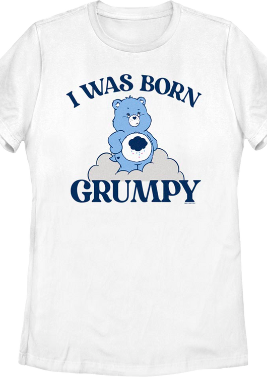 Womens I Was Born Grumpy Care Bears Shirt - main product image