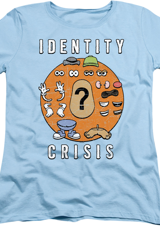Womens Identity Crisis Mr. Potato Head Shirt - main product image