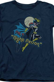 Womens I'm A Night Person Batgirl DC Comics Shirt