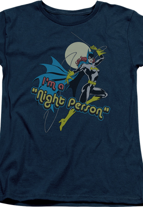 Womens I'm A Night Person Batgirl DC Comics Shirt
